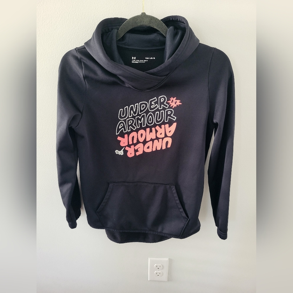 Girls under armor black hoodie size yl